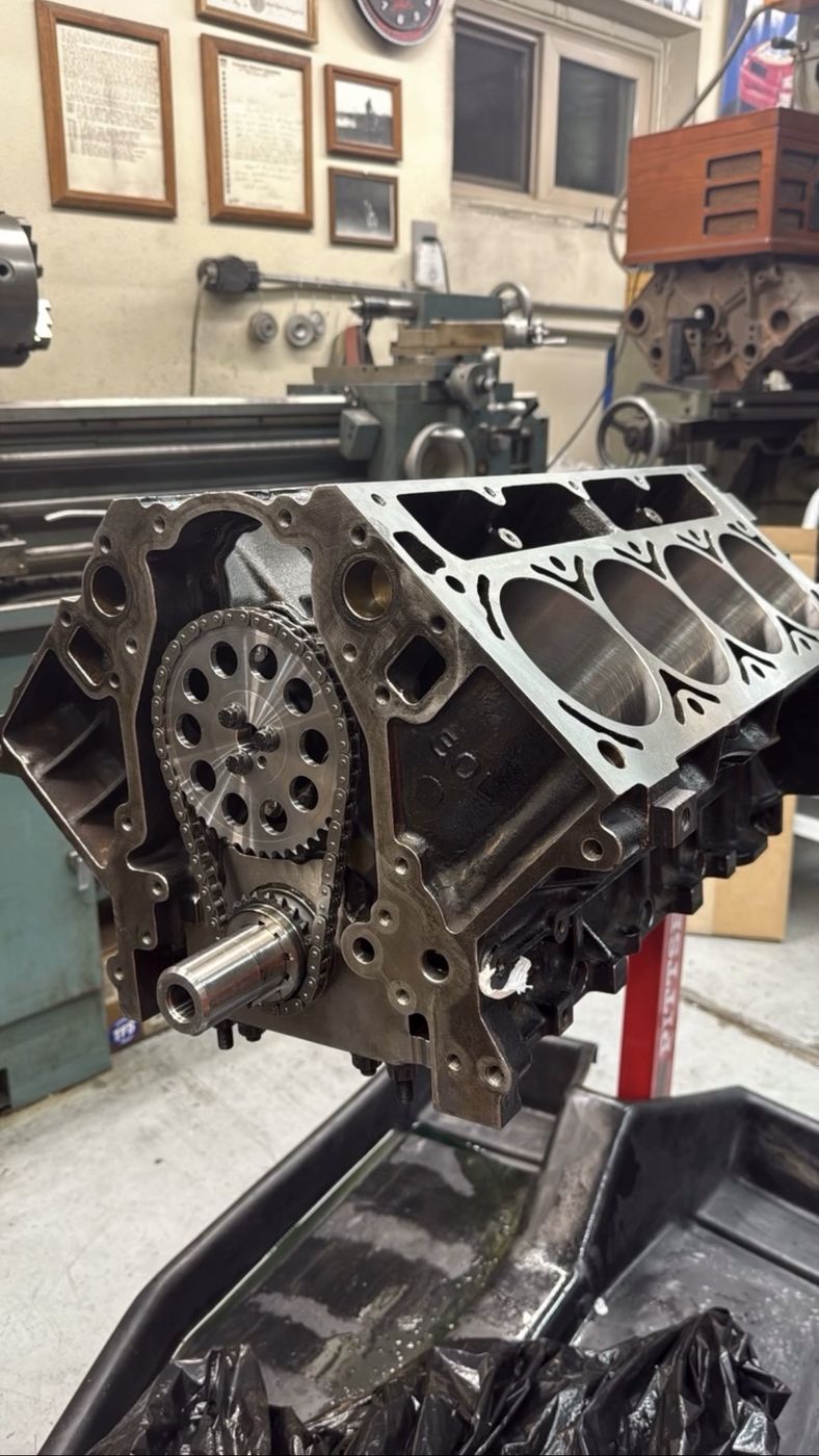 6.0L LS engine build on a stand