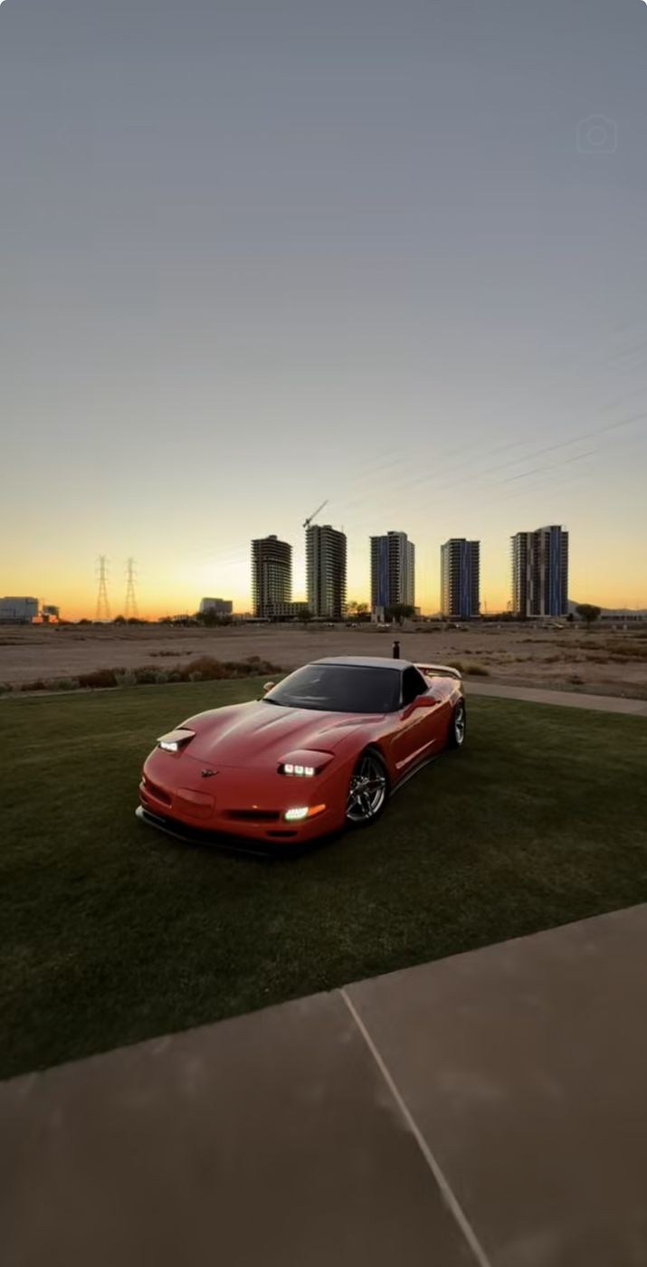 1998 C5 Corvette in red